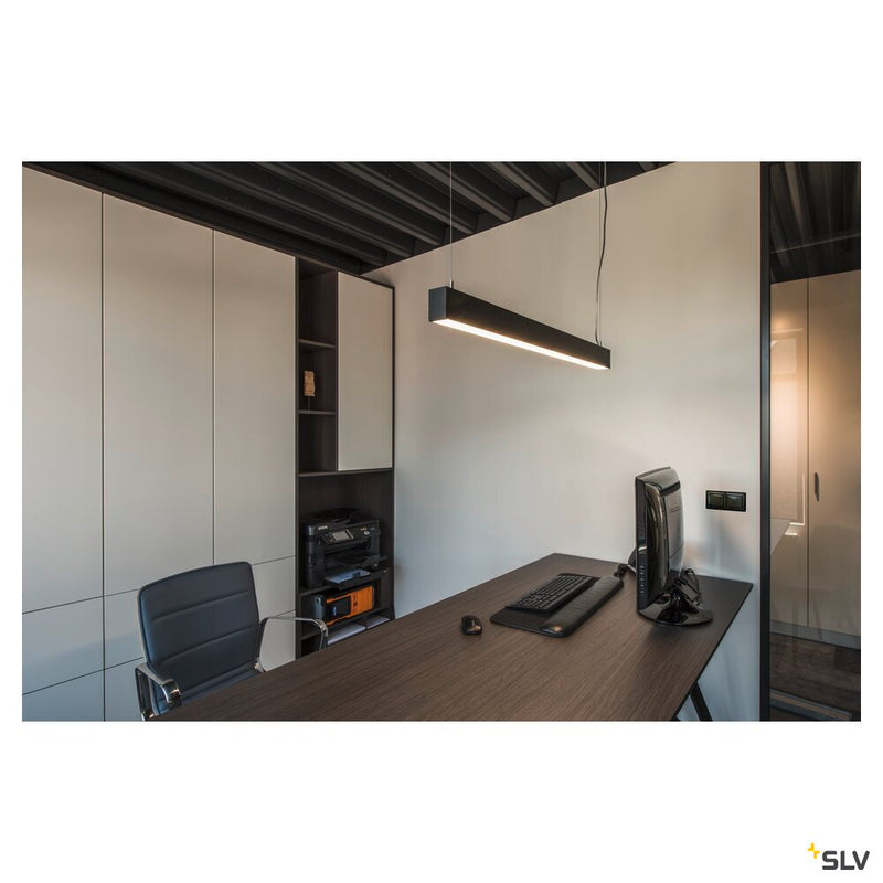 GLENOS, professional pendant, LED, 4000K, black, 1 m, 43W