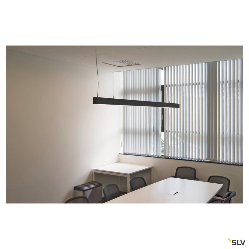 GLENOS, profile pendant light, LED, 4000K, black, 2 m, 85W