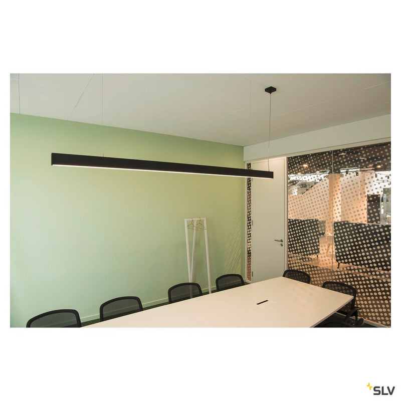 GLENOS, profile pendant light, LED, 4000K, black, 2 m, 85W