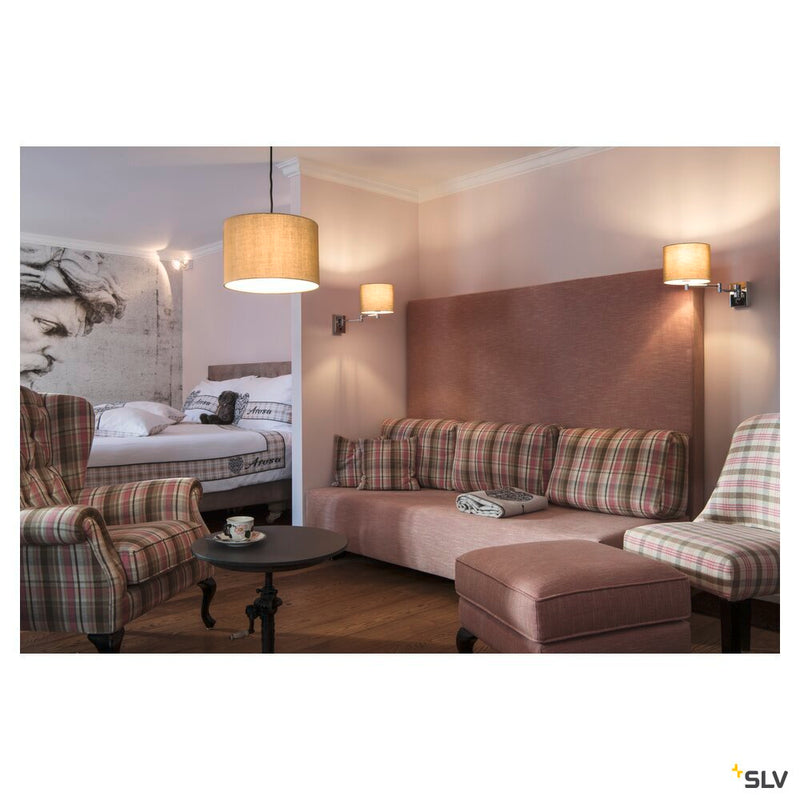 FENDA suspension, A60, black, without shade, without canopy, open cable, max. 60W