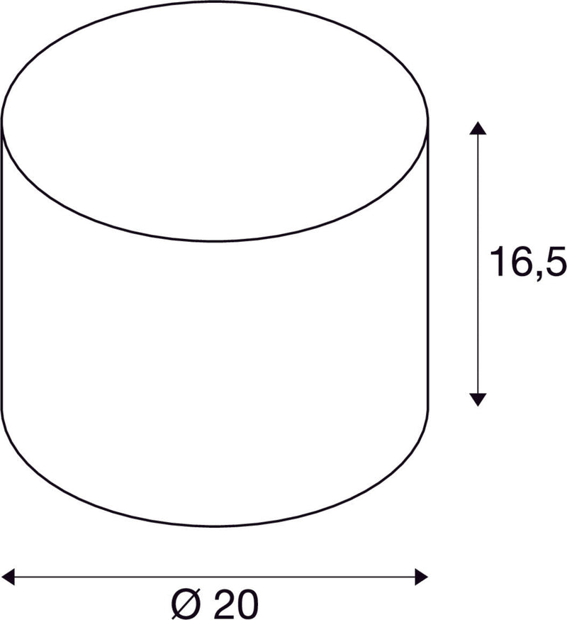FENDA shade Ø 20cm, round, white