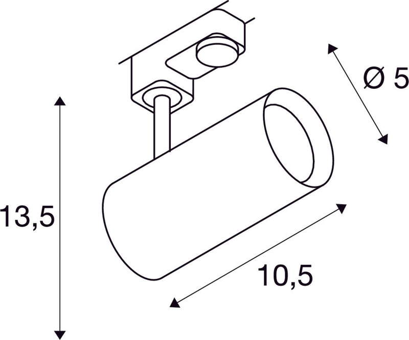 NOBLO SPOT, white, 2700K, 36°, incl. 3-circuit adapter