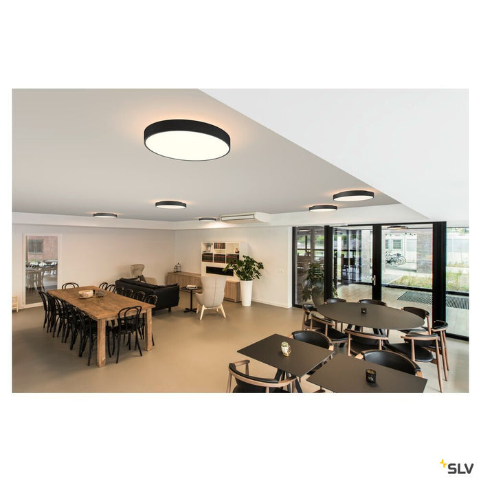 MEDO 60 CW AMBIENT, LED Outdoor surface-mounted wall and ceiling light, DALI, black, 3000/4000K