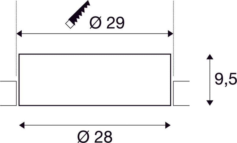 MEDO 30 EL, LED indoor recessed ceiling light, frameless version, white, 3000/4000K