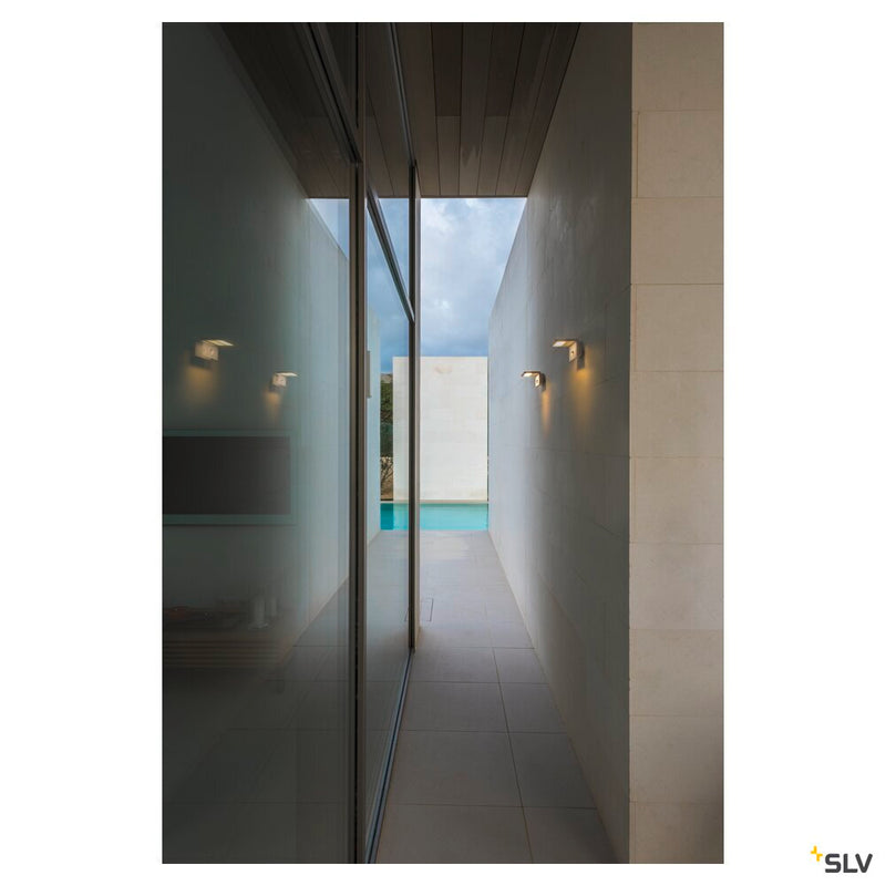 LED SENSOR WL, LED Outdoor surface-mounted wall light, IP44, white, 3000K