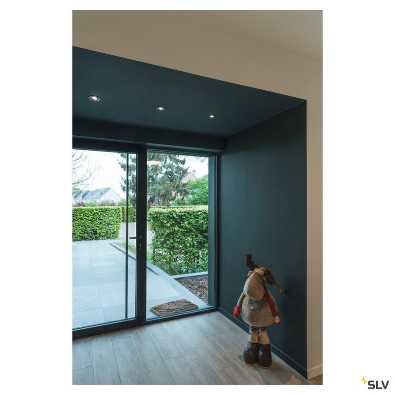 NEW TRIA 68 round, indoor recessed ceiling light, QPAR51, black, 50W