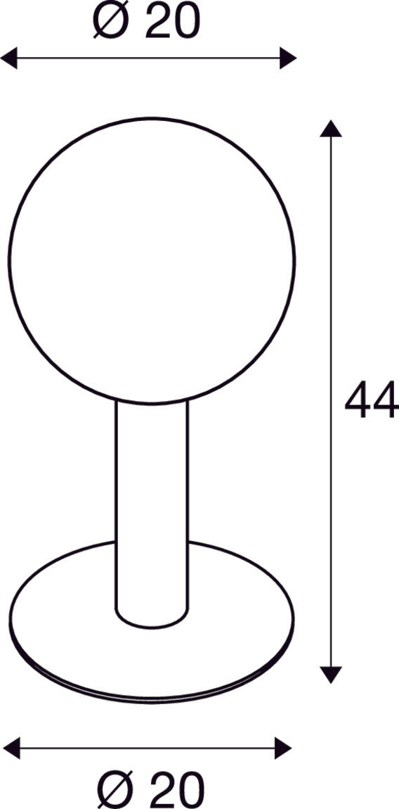 GLOO PURE 44 Pole, outdoor floor stand, E27, anthracite, IP44
