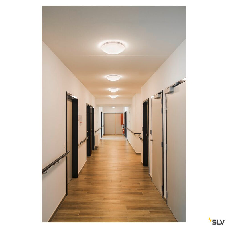 LIPSY 40 Dome, LED Outdoor surface-mounted wall and ceiling light, white, IP44, 3000/4000K