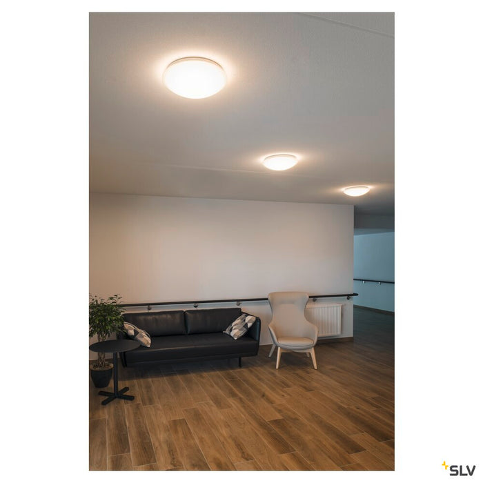 LIPSY 50 Dome, LED Outdoor surface-mounted wall and ceiling light, white, IP44, 3000/4000K