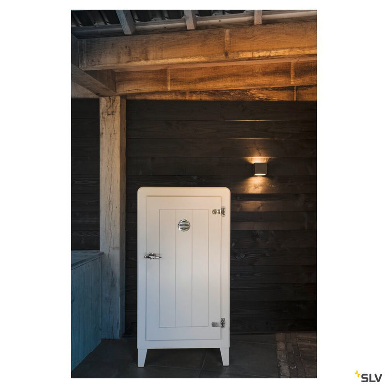 SITRA CUBE WL, LED outdoor surface-mounted wall and ceiling light, anthracite, IP44, 3000K, 10W