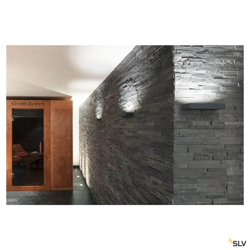 PEMA WL, LED Outdoor surface-mounted wall light, IP54, anthracite, 3000K