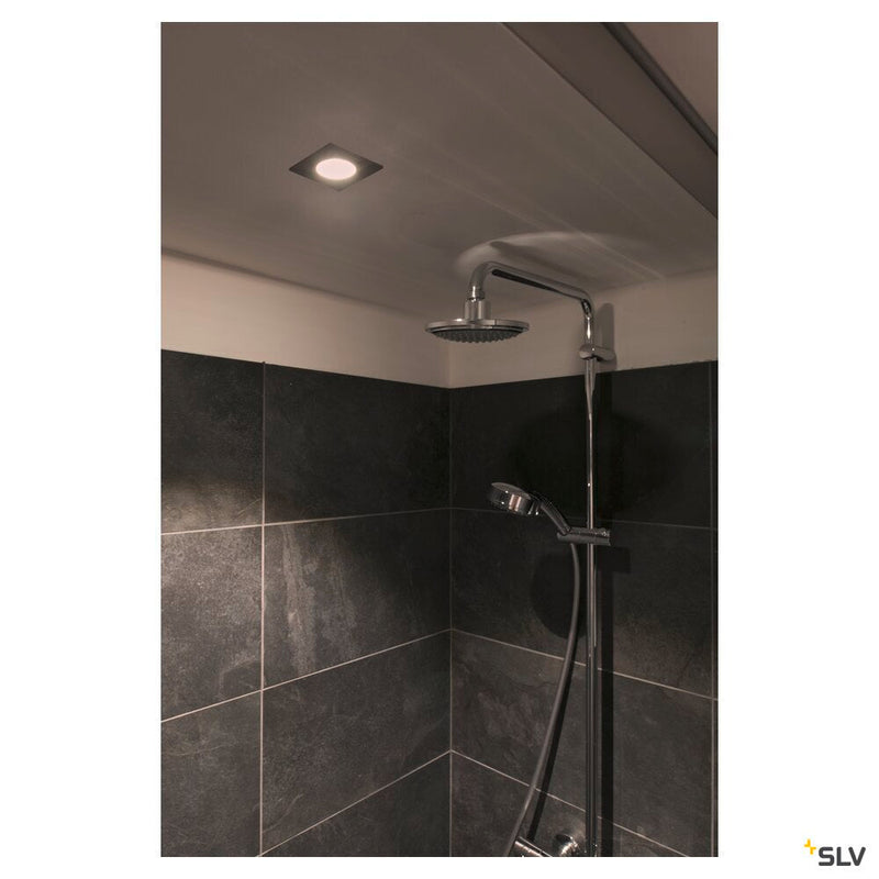 PATTA-I, LED outdoor recessed ceiling light, angular DL IP65 white 1800-3000K