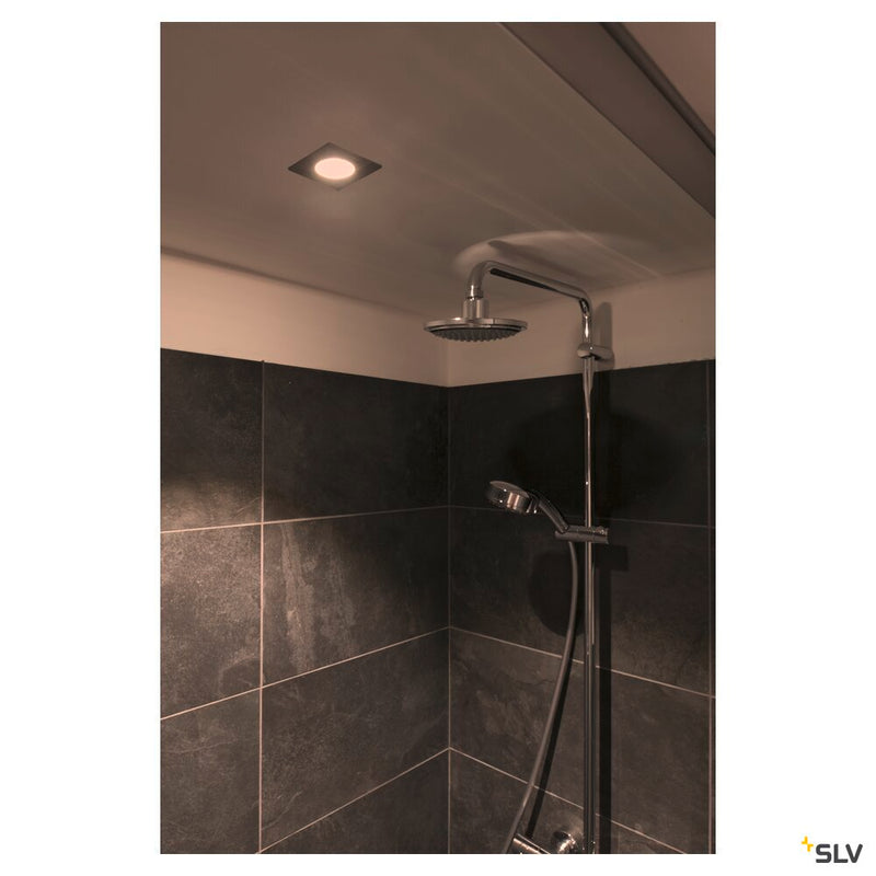 PATTA-I, LED outdoor recessed ceiling light, angular DL IP65 white 1800-3000K