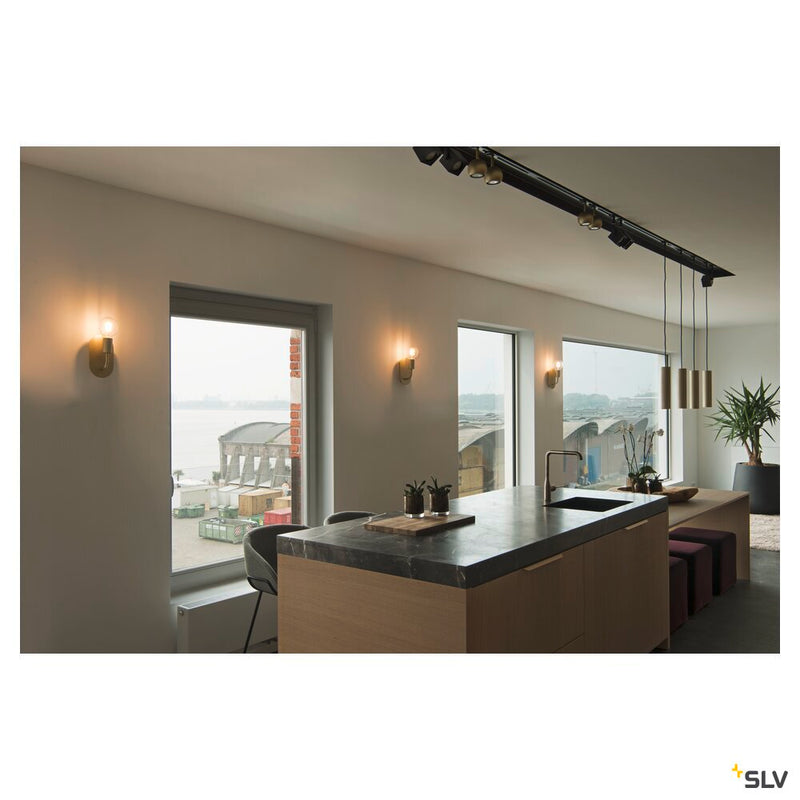 FITU FL, indoor floor stand, E27, soft gold, max. 24W
