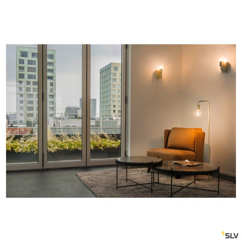 FITU FL, indoor floor stand, E27, soft gold, max. 24W