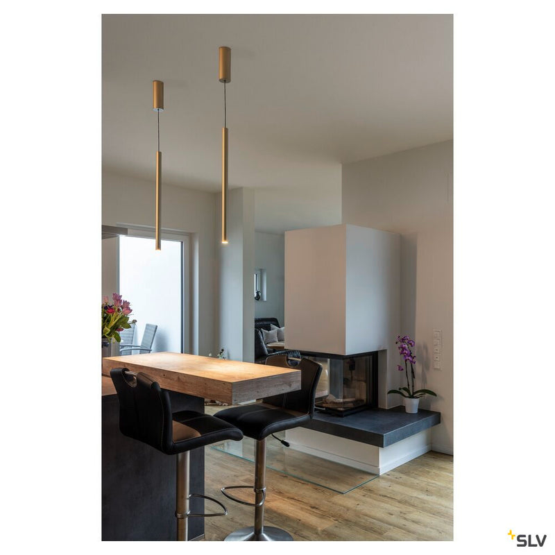 HELIA 30 PD, LED indoor pendant, soft gold, 3000K, surface-mounted version
