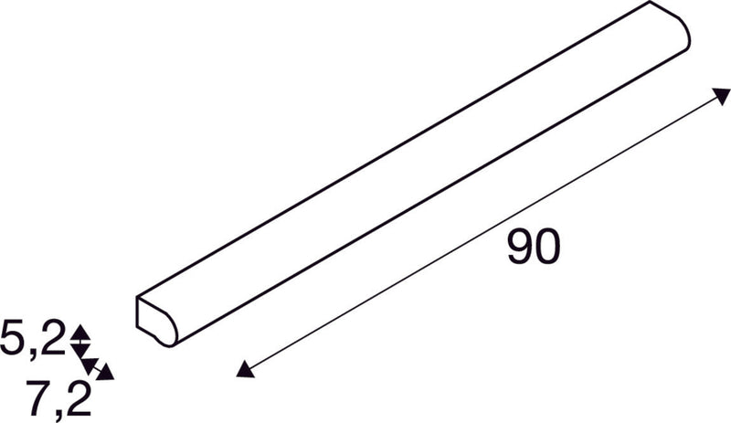 MARYLIN, LED Outdoor surface-mounted wall light, chrome, IP44, 3000K, 21W