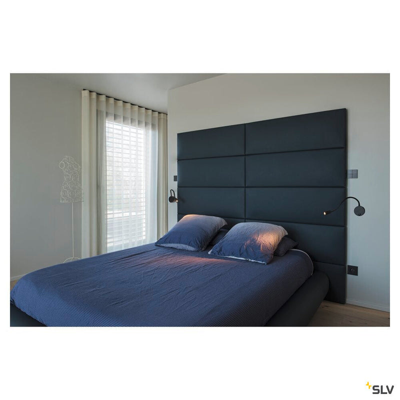 DIO FLEX PLATE LED, LED Indoor surface-mounted wall light, black, 3000K