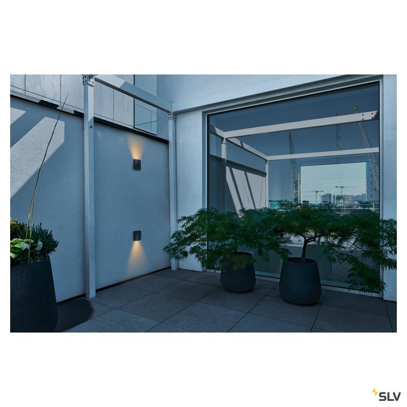 VILUA S WL Outdoor recessed wall light, anthracite, 3000K IP54 100° 405lm