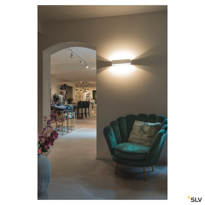 LOGS IN L, Indoor LED recessed wall light, white, 3000K, TRIAC, dimmable