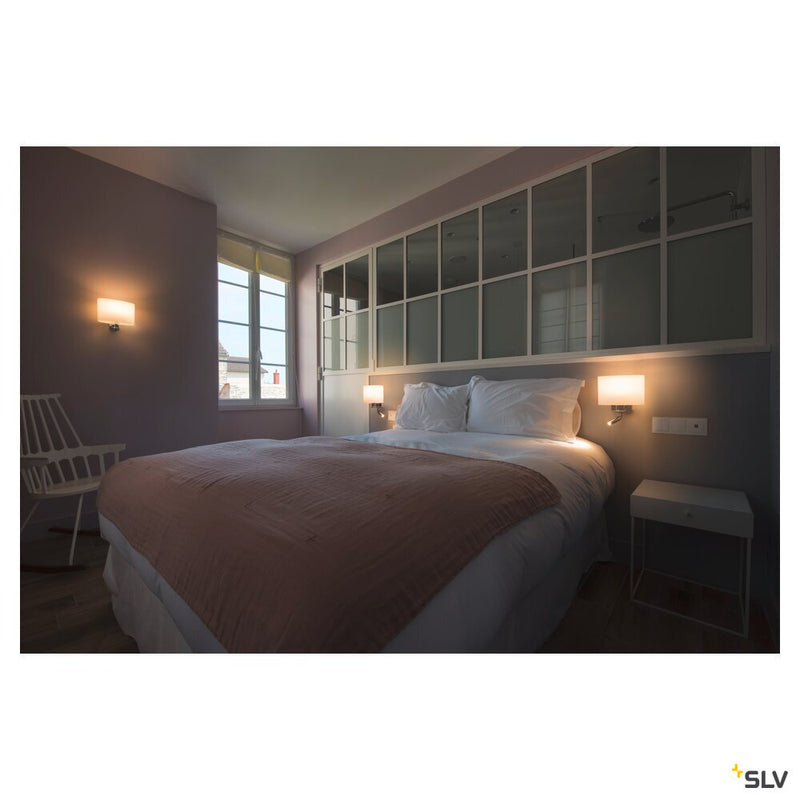 KENKUA E27, Indoor LED recessed wall light, chrome