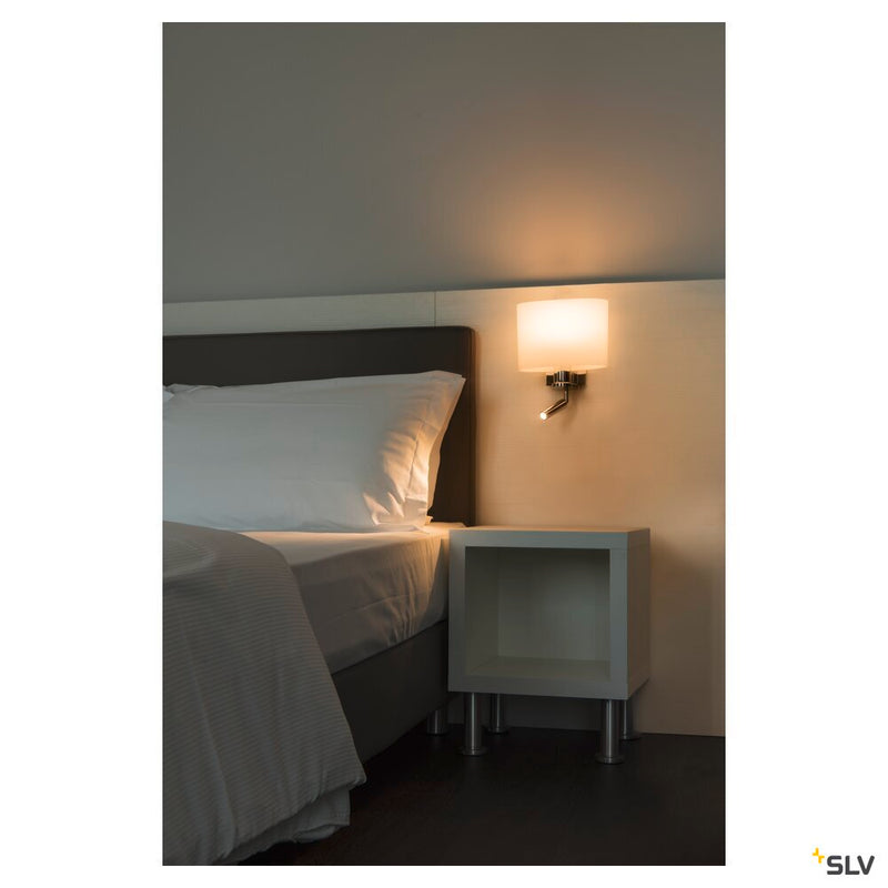 KENKUA SPOT, E27 Indoor LED recessed wall light, chrome, 3000K