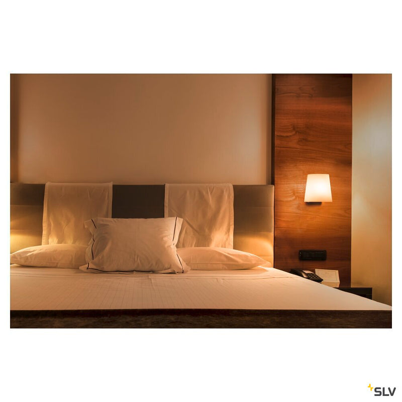 COUPA QT14, Indoor LED recessed wall light, chrome, frosted glass