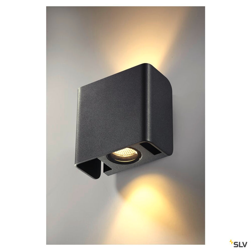 MANA OUT, Outdoor recessed wall light, anthracite, 3000K, IP65, dimmable
