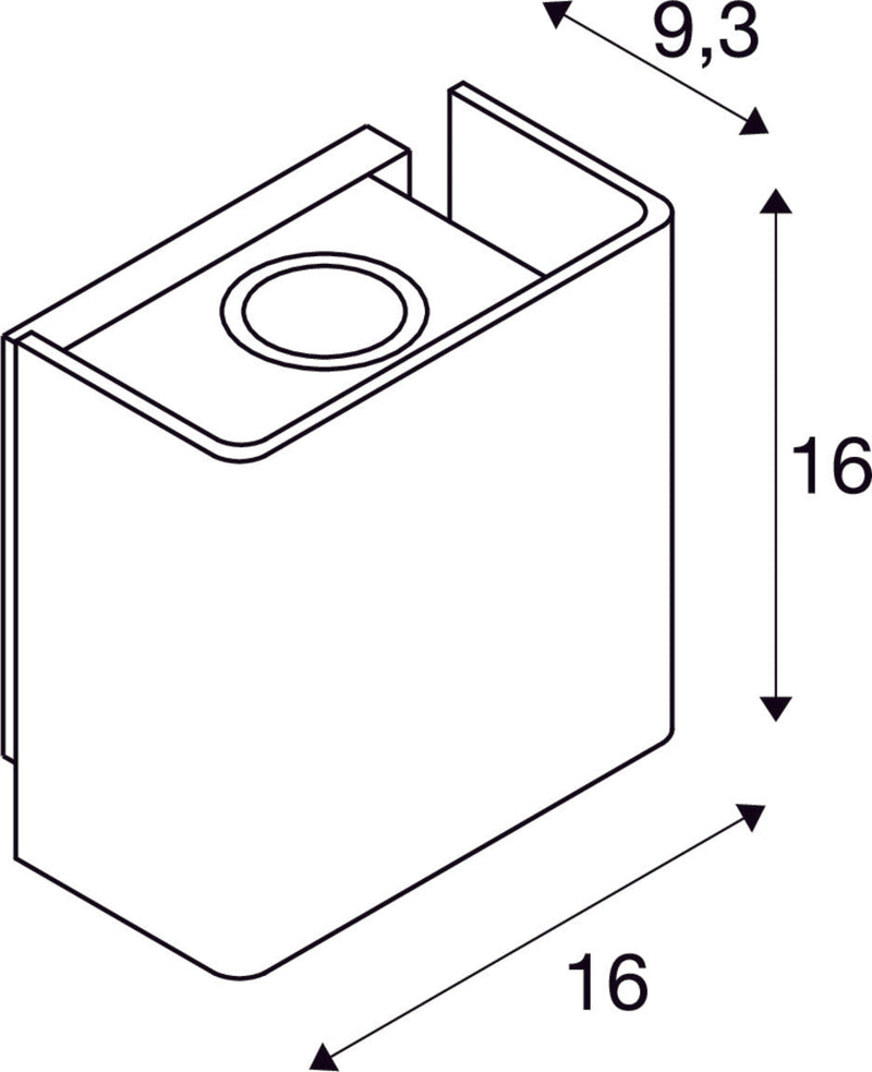 MANA OUT, Outdoor recessed wall light, anthracite, 3000K, IP65, dimmable