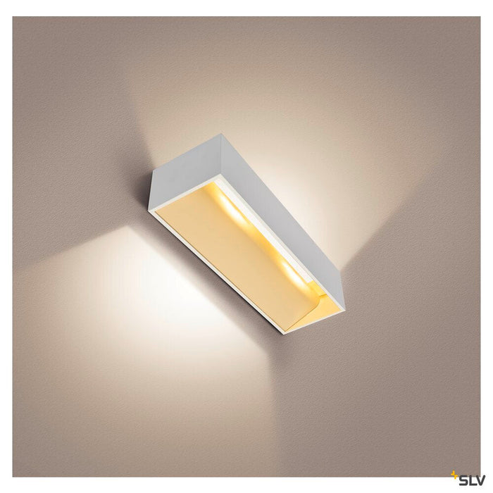 LOGS IN L, Indoor LED recessed wall light, white, 2000-3000K, DIM-TO-WARM