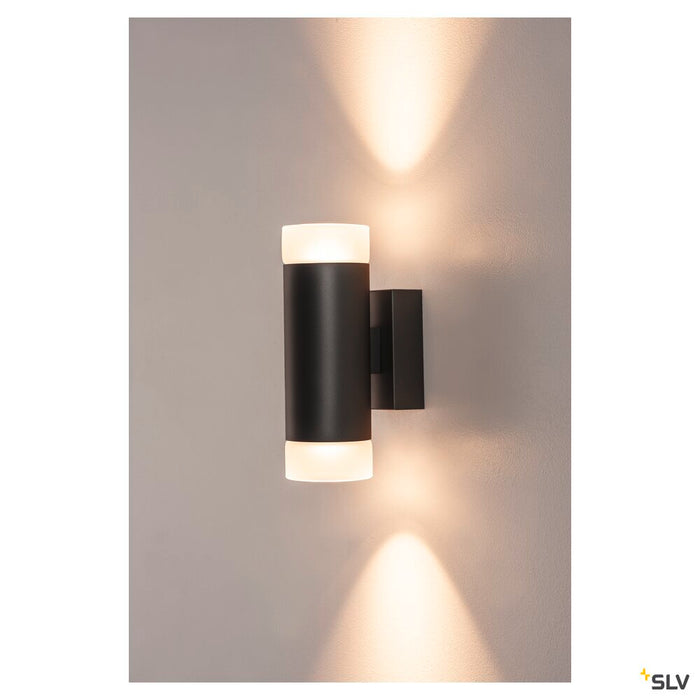 ASTINA UP/DOWN QPAR51, Indoor surface-mounted wall light, black