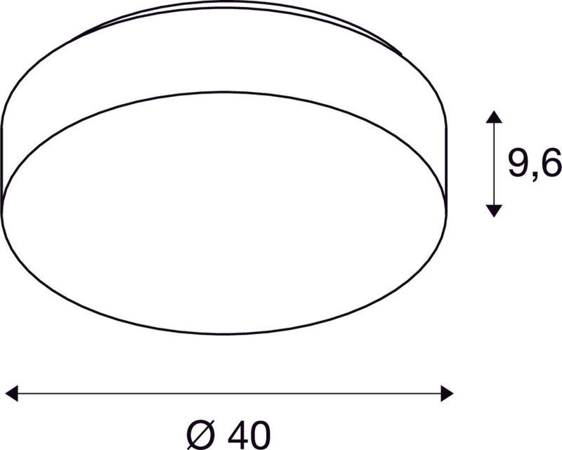 LIPSY 50 DRUM DALI CW, LED Indoor surface-mounted wall and ceiling light, white, 3000/4000K