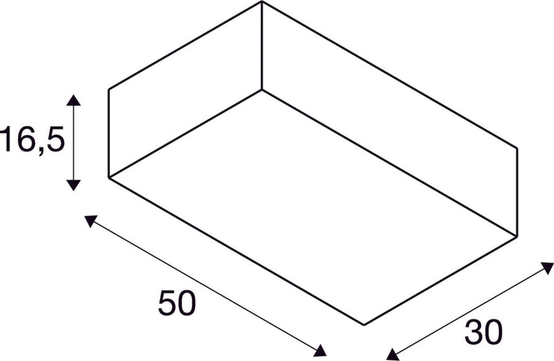 ACCANTO SQUARE E27, Indoor surface-mounted ceiling light white