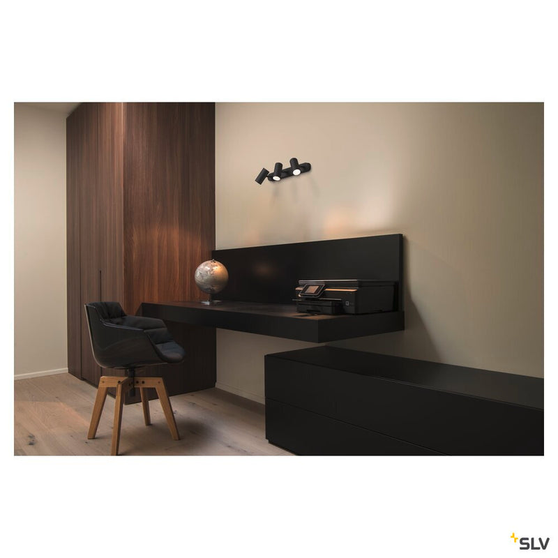 NOBLO III, Indoor LED surface-mounted ceiling light 2700K black