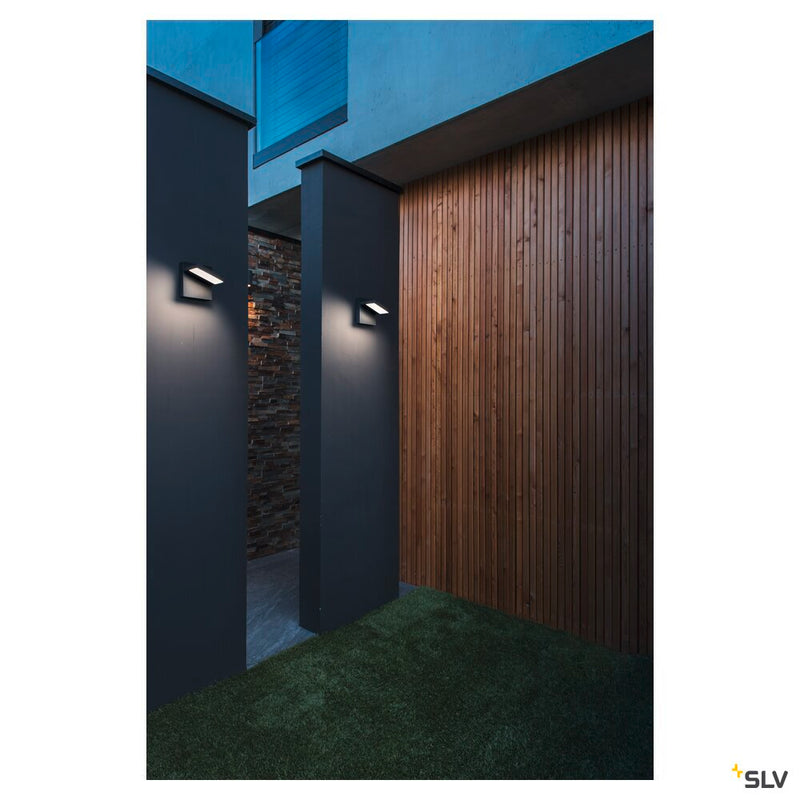 ABRIDOR, Outdoor LED surface-mounted wall light IP55 anthracite 3000/4000K