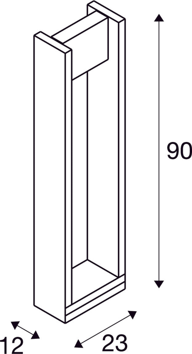 QUAD POLE, Outdoor LED floor stand 3000K anthracite