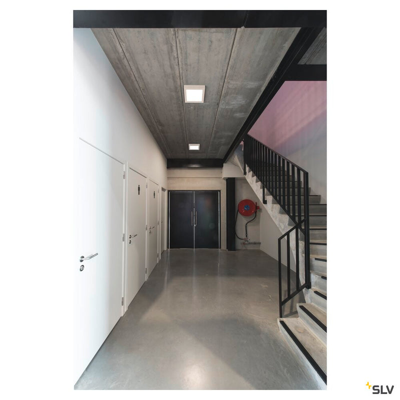 SENSER 24, Indoor LED surface-mounted ceiling light square white 3000K