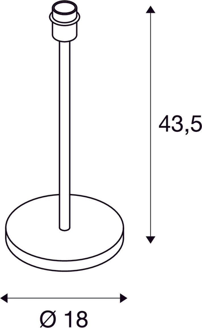 FENDA table lamp base I E27 Indoor table lamp in white without shade