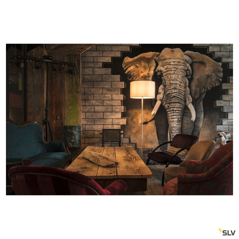 FENDA floor stand base I E27 Indoor floor stand in white without shade