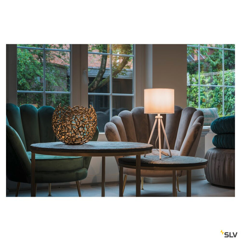 FENDA, lamp shade, round, white, Ø/H 30/20 cm