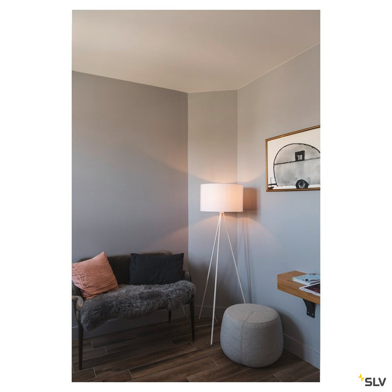 FENDA, lamp shade, round, white, Ø/H 45.5/28 cm