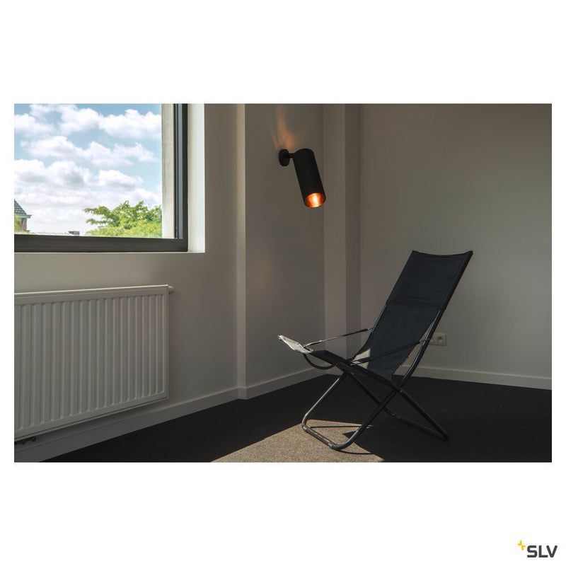FENDA, lamp shade, round, black/copper, Ø/H 15/40 cm