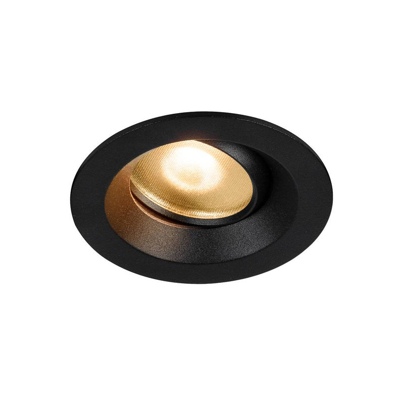 DINGILO Indoor LED recessed ceiling light black 2700K tiltable