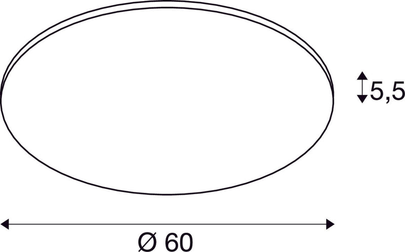 PANEL 60 DALI, Indoor LED surface-mounted ceiling lights round grey 3000K
