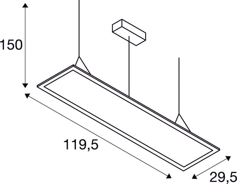 I-PENDANT PRO DALI, Indoor LED pendant UGR<19 white 3000K