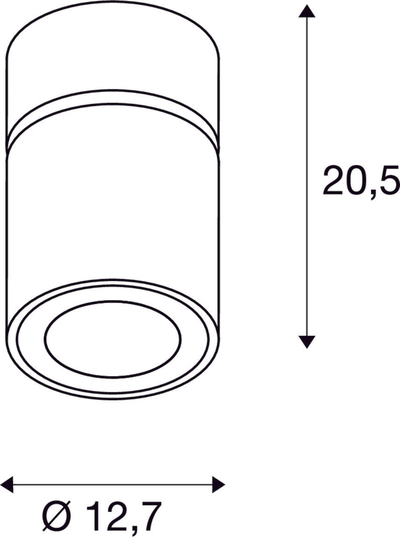 SUPROS MOVE CL, Indoor LED ceiling mounted light, round, black, 4000K, 60° reflector, CRI90, 3520lm