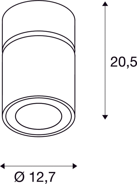 SUPROS MOVE CL, Indoor LED ceiling mounted light, round, white, 4000K, 60° reflector, CRI90, 3520lm