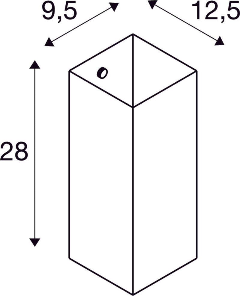 QUADRASS, indoor surface-mounted wall light, E27, white