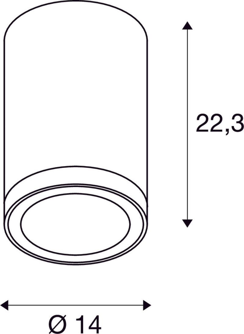 ENOLA ROUND L, outdoor LED surface-mounted ceiling light anthracite CCT 3000/4000K