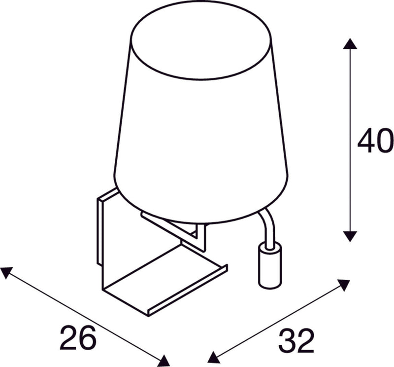 SOMNILA FLEX, indoor LED surface-mounted wall light 3000K white version left incl. USB connection